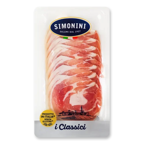 Шинка Напівкопчена Панчетта I Classici Simonini, с/в, 80г