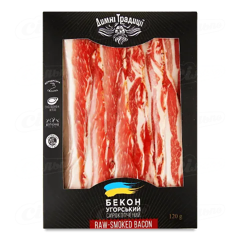 Бекон Димні Традиції Угорський сирокопчений 120г