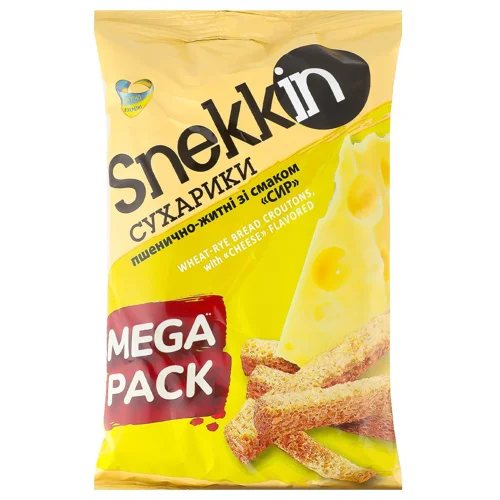 Сухарики Snekkin зі смаком сиру 150г