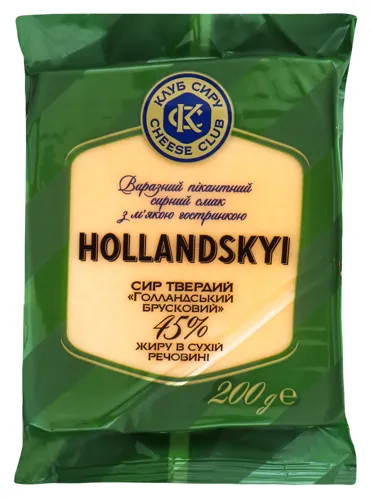 Сир 45% Голландський Клуб сиру м/у 200г