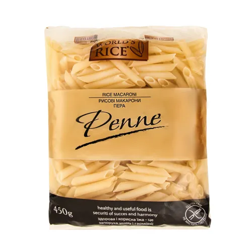 Вироби макаронні рисові трубчасті Penne World's Rice м/у 450г