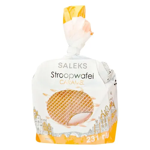 Вафлі stroopwafel з карамельною начинкою Салекс 231г