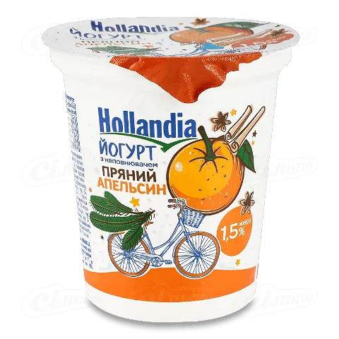 Йогурт Hollandia Пряний апельсин 1,5% ст, 260г