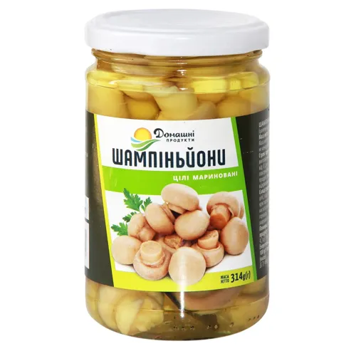 Шампіньйони Домашні продукти мариновані цілі 314г