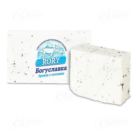 Сир «Лавка Традицій» Rory «Богуславка» бринза з козячого молока з зеленню 42%, кг