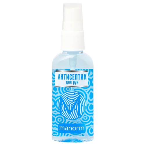 Засіб дезінфекційний Manorm Aquamarine Антисептик для рук 50мл