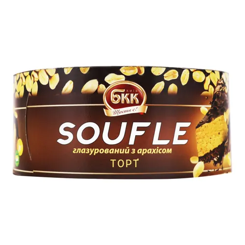 Торт глазурований з арахісом Soufle БКК 450г