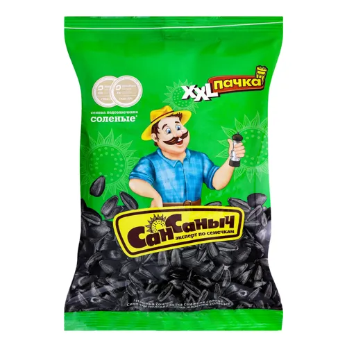 Насіння соняшника смажене солоне СанСанич м/у 240г