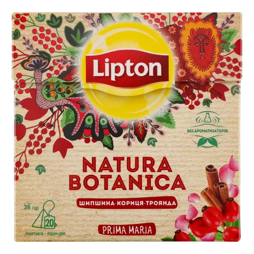 Суміш плодово-трав'яна Шипшина-Кориця-Троянда Natura Botanica Lipton