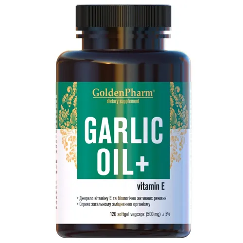 Часникова олія Golden Pharm 500мг 120шт