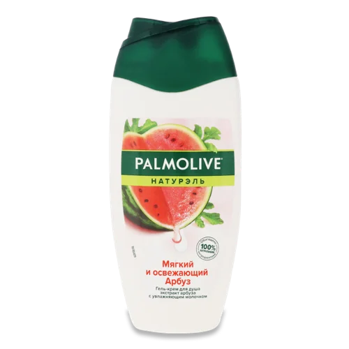 Гель-Крем Для Душу М’який Та Освіжаючий Кавун Натурель Palmolive, Пластикова Пляшка, 250мл