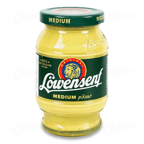 Гірчиця Lowensenf пряна середньої гостроти, 250мл