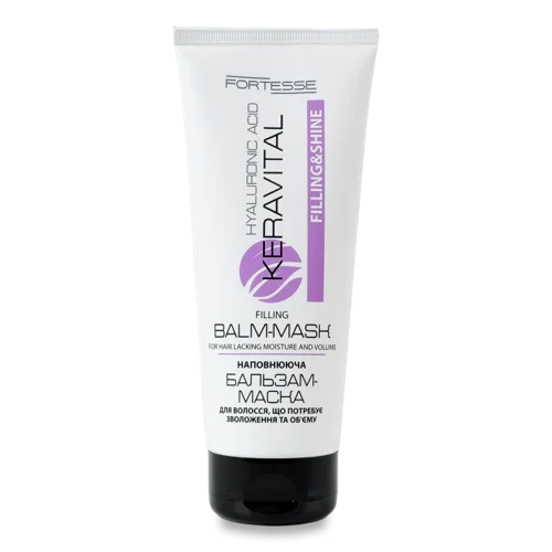 Бальзам-Маска Для Волосся Зволоження Та Об'єм Filling&Shine KeraVital Fortesse, 200мл