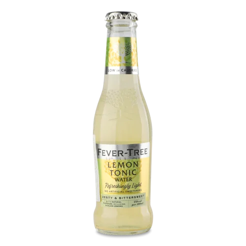 Напій Безалкогольний Газований Освіжаючий Ароматизований Тонік Lemon Light Fever-Tree, с/пл 0.2л