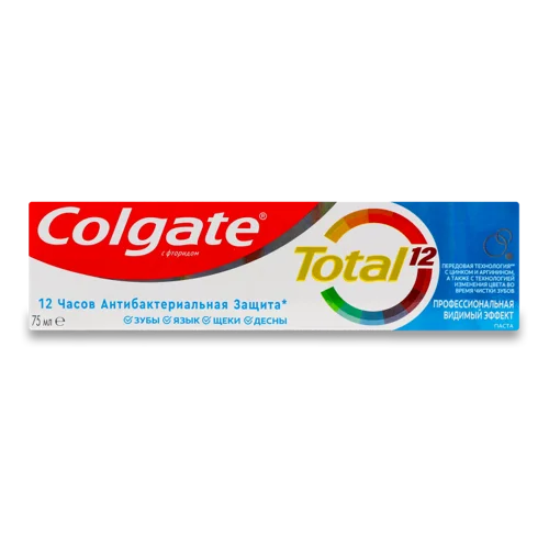 Зубна Паста з Фторидом Професійна Помітна Дія Total, 75мл, колагенова