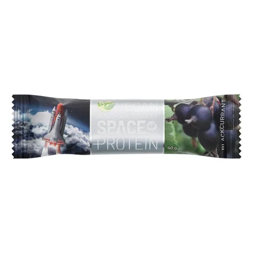 Батончик з чорною смородиною в темному шоколаді Vegan Space Protein м/у 40г