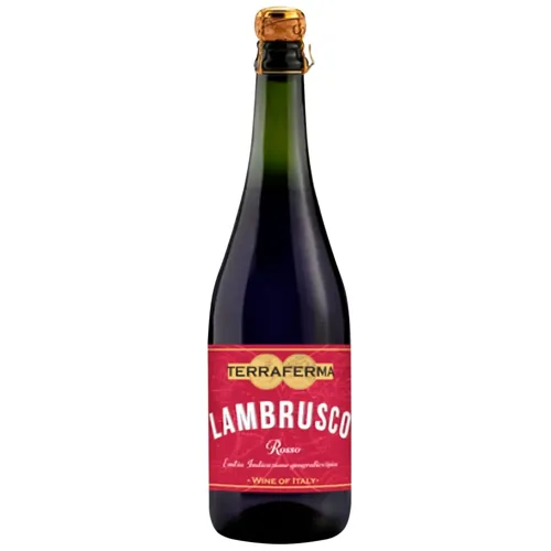 Вино ігристе Terra Ferma Lambrusco Rosso червоне солодке 8% 0,75л