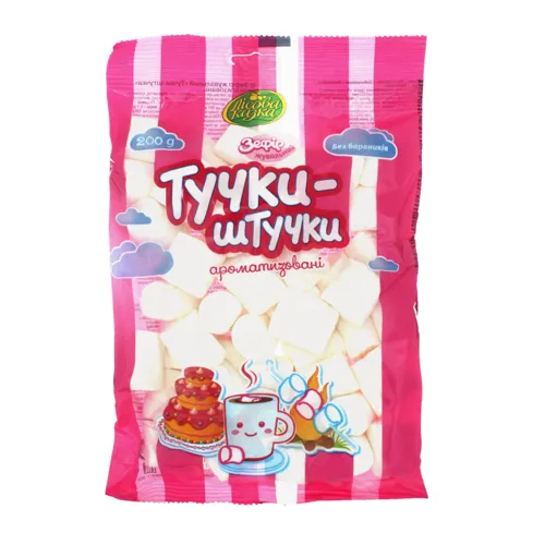 Зефір жувальний ароматизований Тучки-штучки Confectum м/у 200г