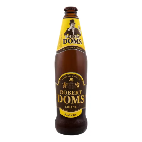 Пиво 0.5л 4.6% світле пастеризоване Blonde Robert Doms пл