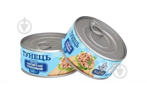 Тунець салатний в олії 160г ТМ WellFish