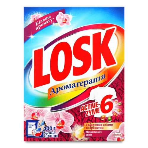 Порошок для прання Лотос Лілія Ароматерапія Losk 400 г, в/ґ