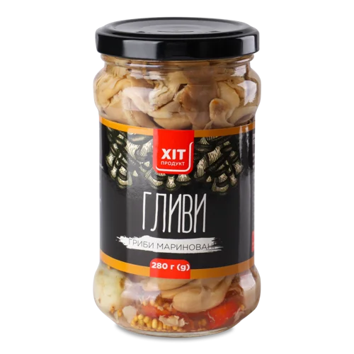 Гриби Мариновані Гливи, Вищого Ґатунку, С/Б 280г