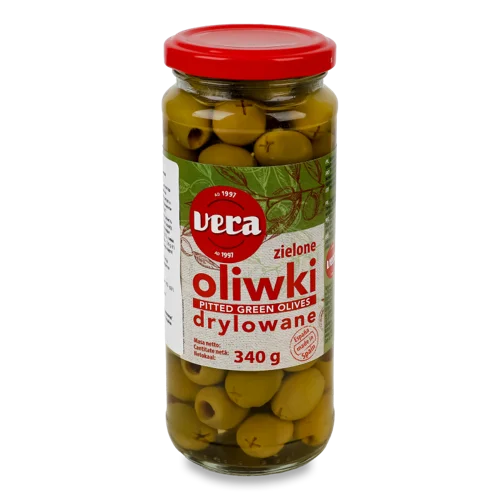 Оливки Зелені Без Кісточки, С/Б 340 Г, VERA