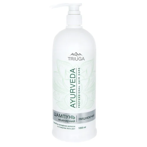 Шампунь міцелярний Triuga Ayurveda зміцнюючий 1л