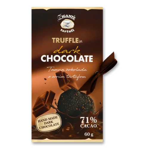 Шоколад Чорний Truffle Zigante Tartufi, в/ґ, к/у 60г