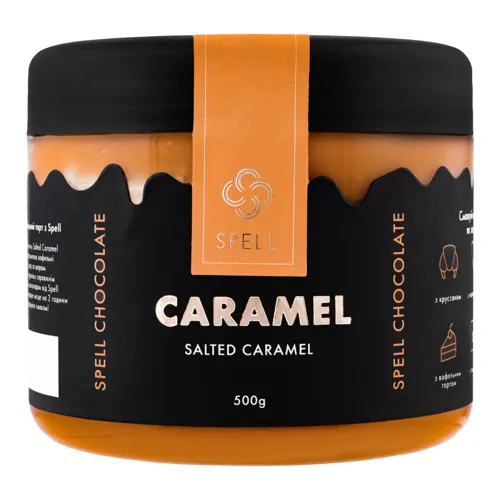 Паста кондитерська «Солона карамель з ваніллю» Spell 500г