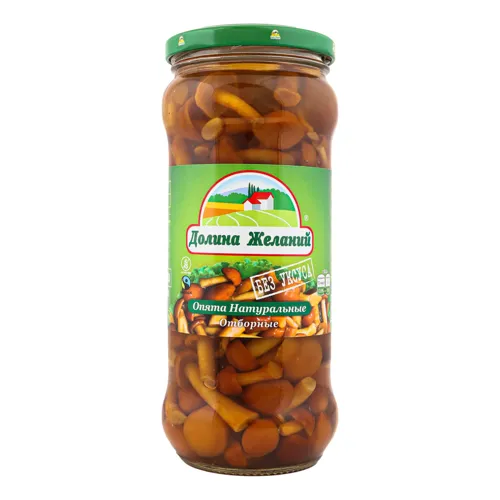 Гриби Опеньки Долина Желаний натуральні відбірні с/б 580мл (500г)