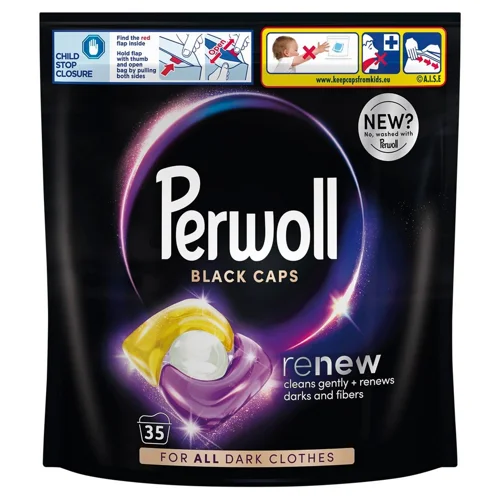 Капсули для прання Perwoll Black Caps для темних та чорних речей 35шт