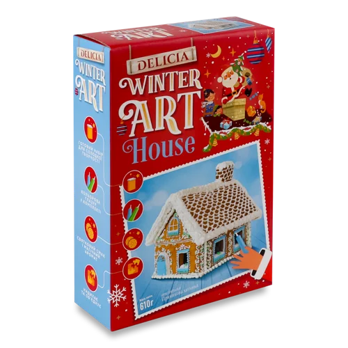 Коржі Пряникова Хатинка Delicia, Оригінальні, к/у, 610г