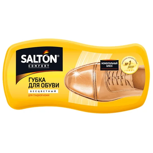 Губка для взуття із гладкої шкіри Salton безбарвна