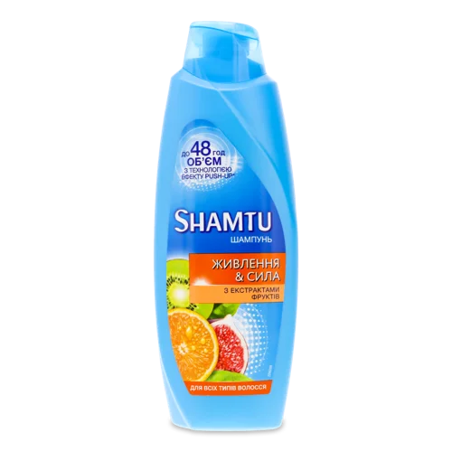 Шампунь з Екстрактами Фруктів Живлення&Сила Shamtu, 600 мл