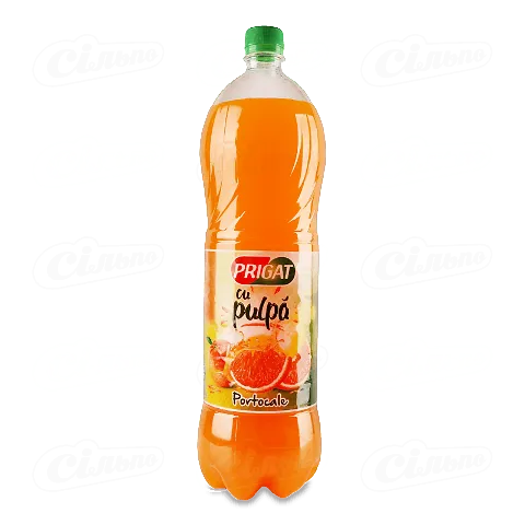 Напій соковий Prigat Апельсин з м'якоттю без газу, 1,75л