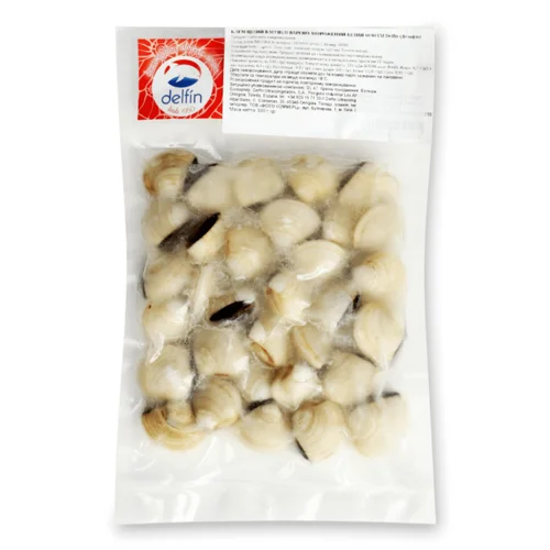 Клем Delfin у мушлі варено-морожений білий 60/80,500г