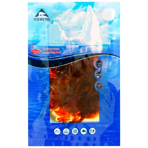 Лосось Iceberg смужки холодного копчення 70г