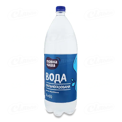 Вода питна «Повна Чаша» сильногазована «Ерлан», 2л