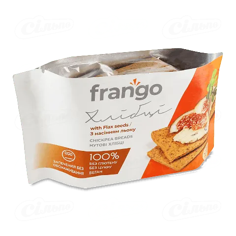 Хлібці Лавка традиц Frango нутові з насінням льону, 100г