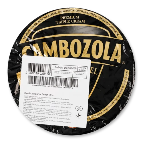 Сир М'який З Блакитною Пліснявою Cambozola Black Label Kaserei Champignon, 70% кг