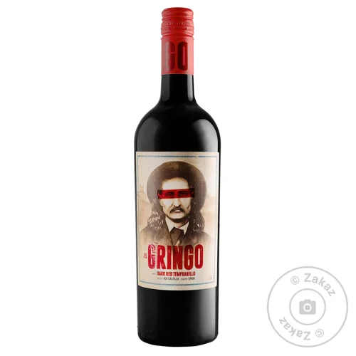Вино El Gringo Tempranillo червоне напівсухе 13,5% 0,75л