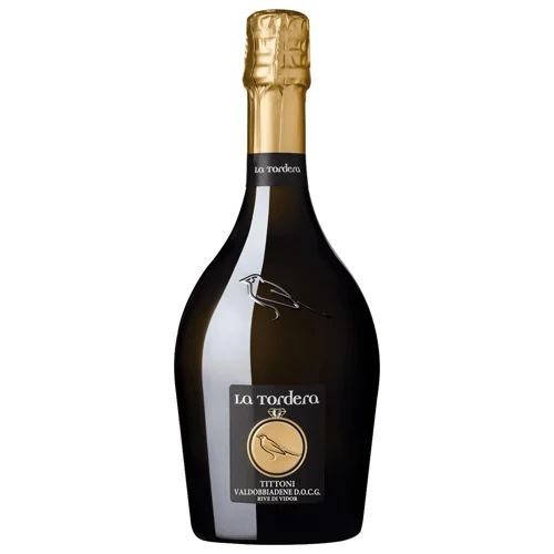 Вино ігристе La Tordera Prosecco Tittoni Valdobbiadene D.O.C.G. сухе біле 11% 0,75л