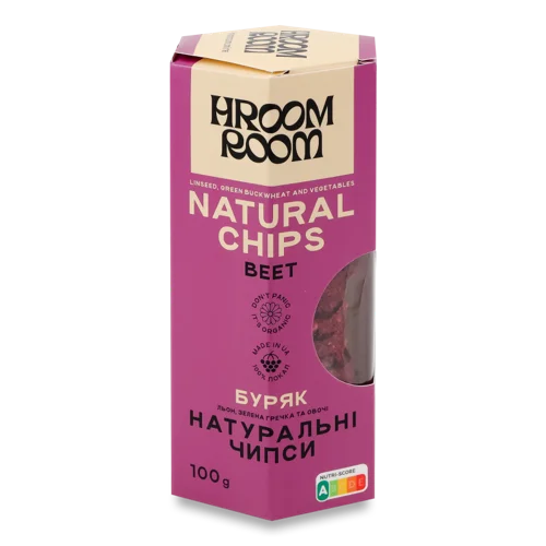 Чипси Натуральні Буряк Hroom Room, к/у 100г