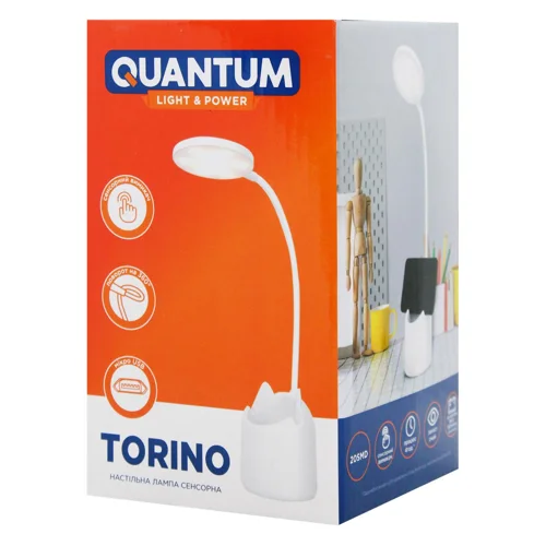 Настільна лампа сенсорна Quantum Torino LED з USB