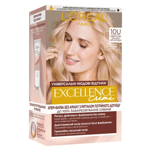 Фарба для волосся L'Oreal Paris Excellence Universal Nude 10U Універсальний дуже дуже світло-русявий