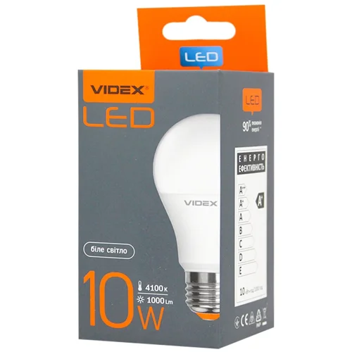 Лампа світлодіодна Videx LED A60е 10W E27 4100K