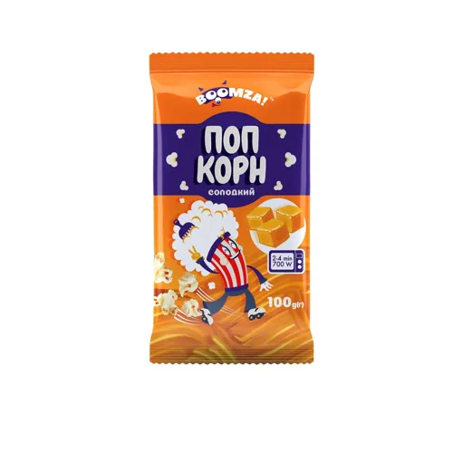 Попкорн солодкий для мікрохвильовки BOOMZA 100г
