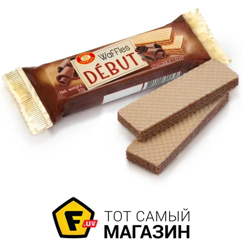 Вафлі Харків Дебют шоколадні, 32г