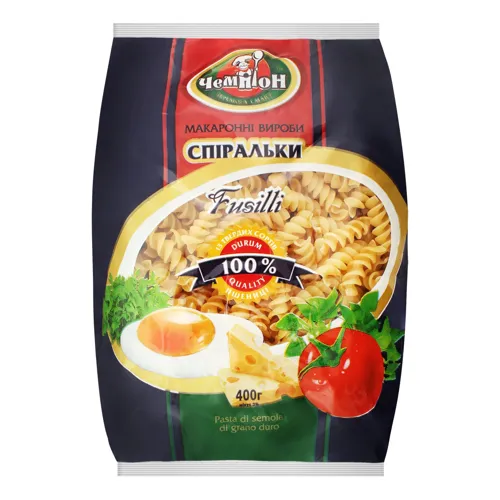 Вироби макаронні Fusilli Чемпіон м/у 400г